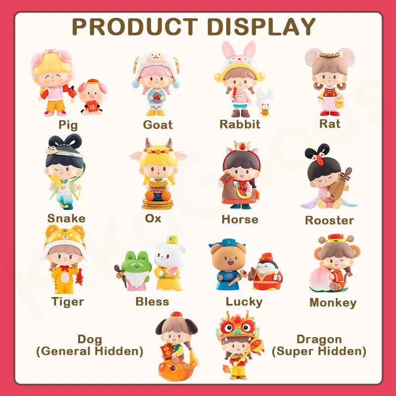 zZoton New Year In Apple Village Series – Product Display