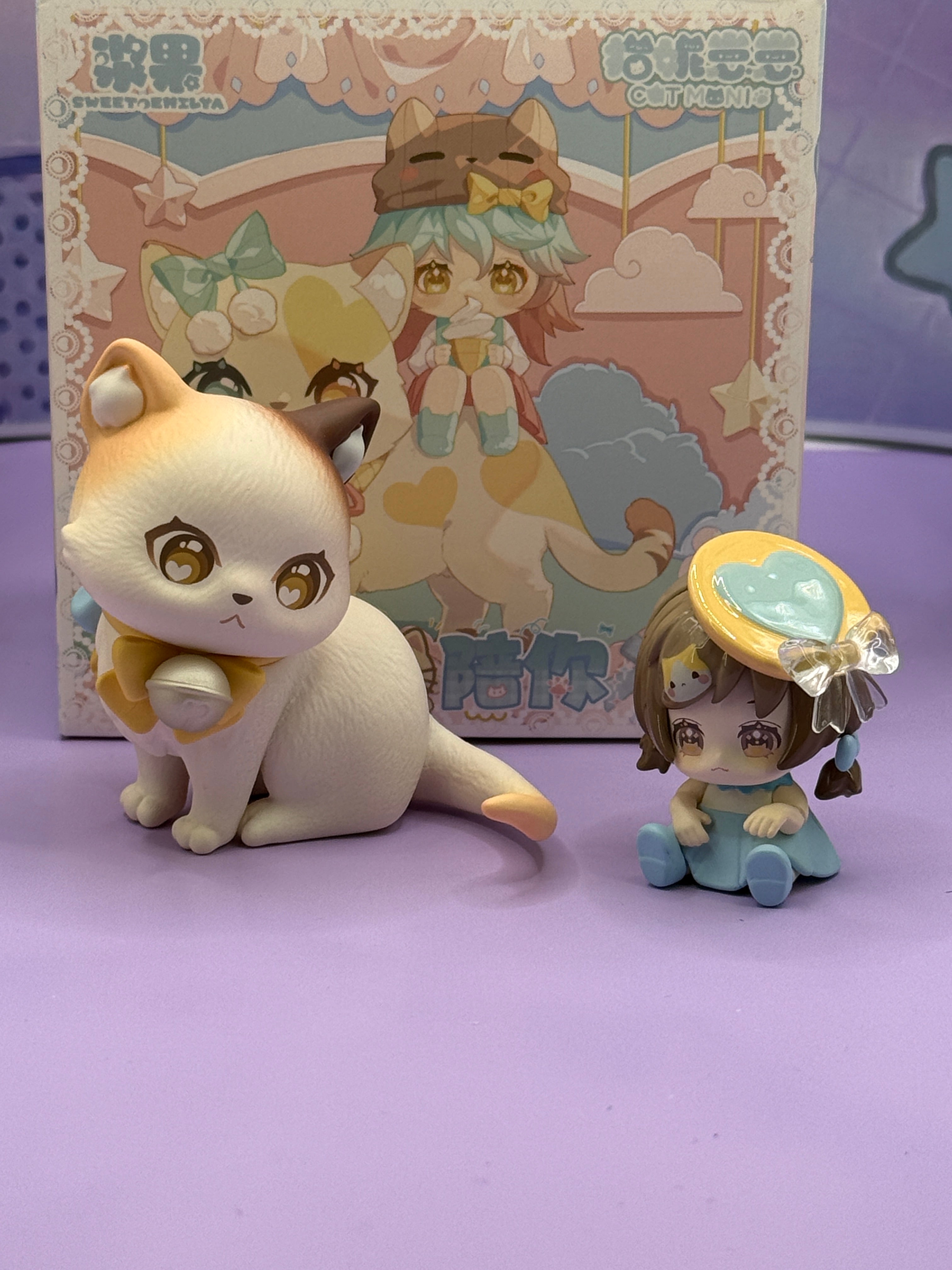 Figurine – Moni Cat Kitten Keeping You Company Series | Sweet Emilya (Open Box)